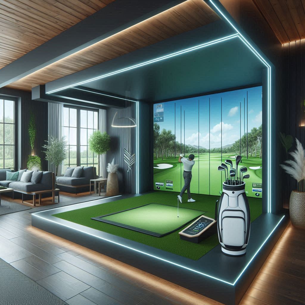 스크린골프장 배경