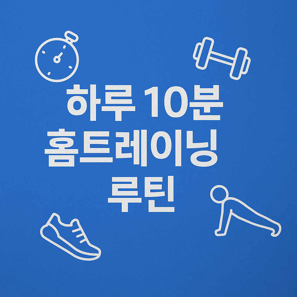 하루 10분 홈트레이닝 루틴으로 몸과 마음 챙기기