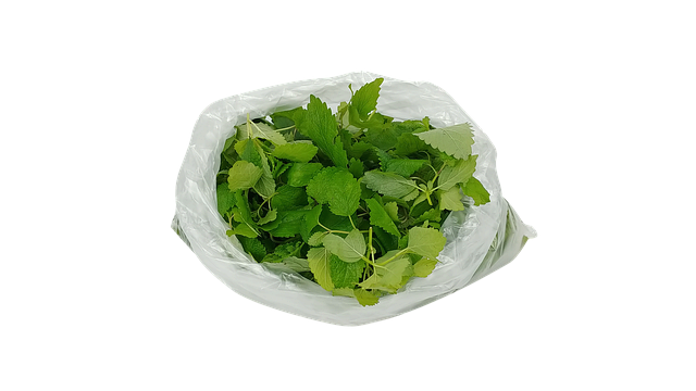 감정적 허기 조절 - 레몬밤(작은 주머니에 담겨져 있는 모습)