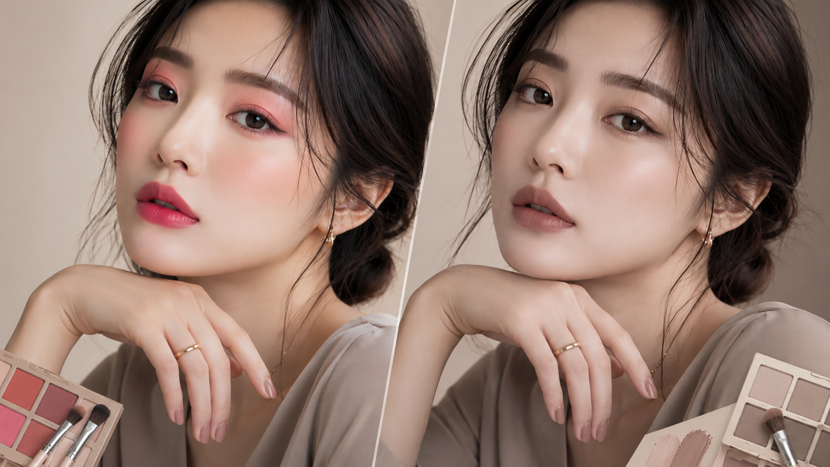 퍼스널-컬러-메이크업과-뮤트톤-메이크업-차이-비교