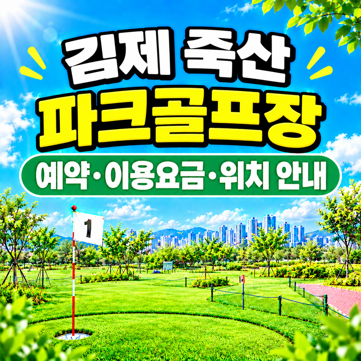 죽산면 파크골프장 예약 방법과 이용요금 총정리 (전북 파크골프장)