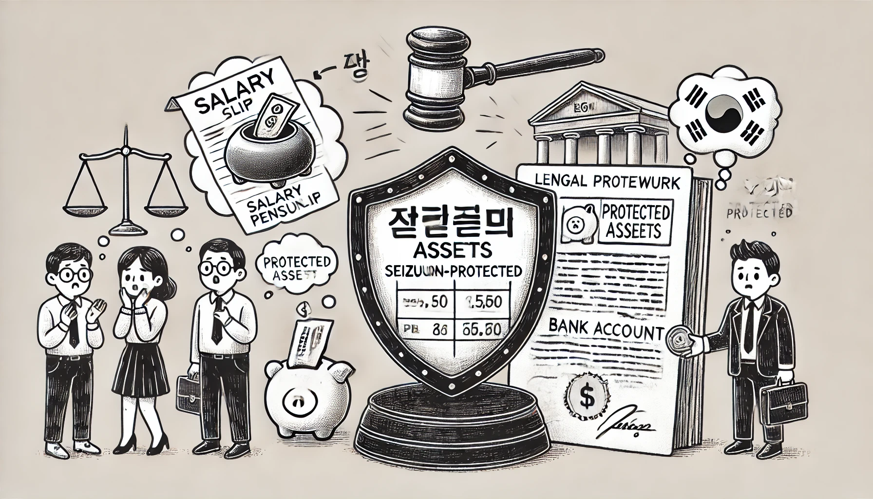 압류금지채권 관련 사진