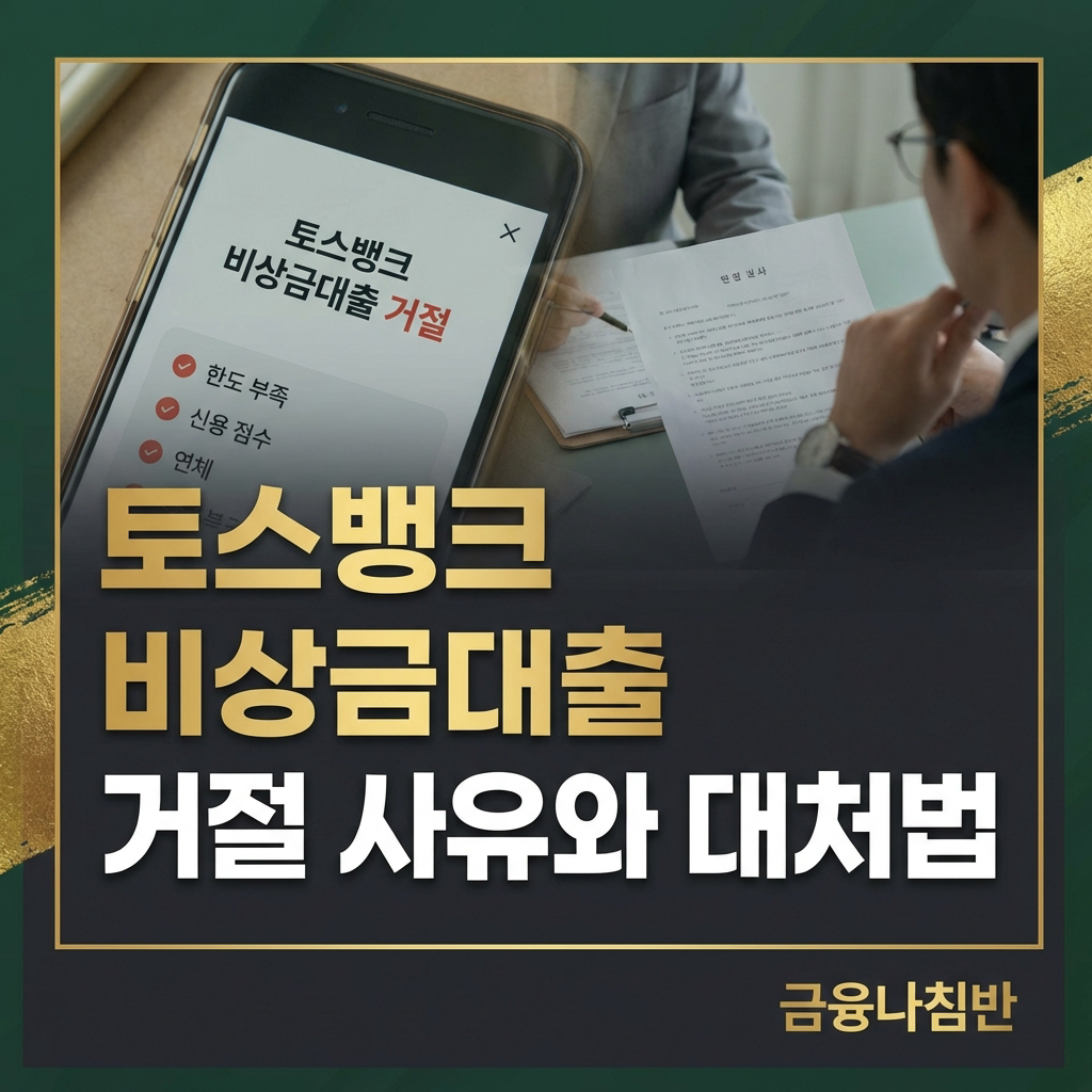 토스뱅크 비상금대출 거절 01