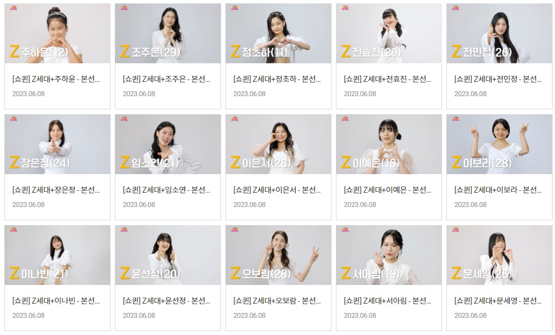 쇼퀸 투표하기