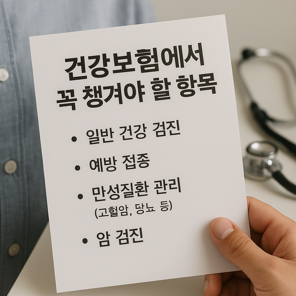 건강보험에서 꼭 확인해야 보장 항목 관련 사진