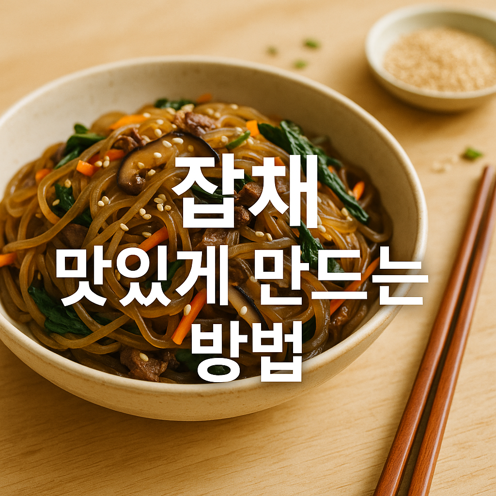 잡채 맛있게 만드는 방법
