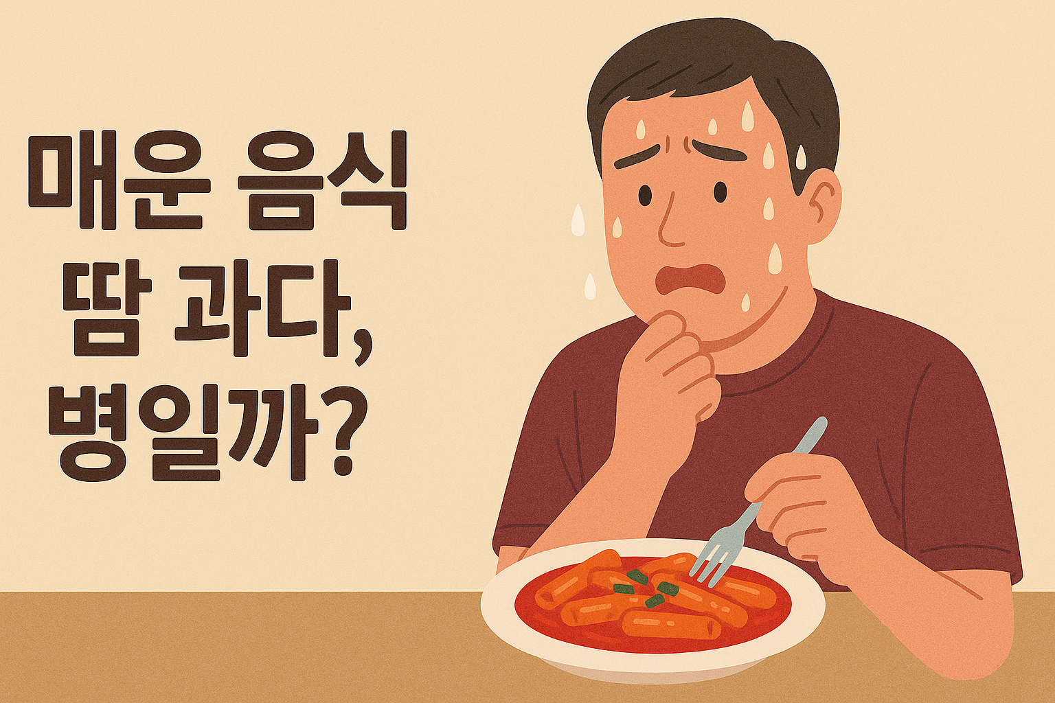 매운음식 다한증 땀