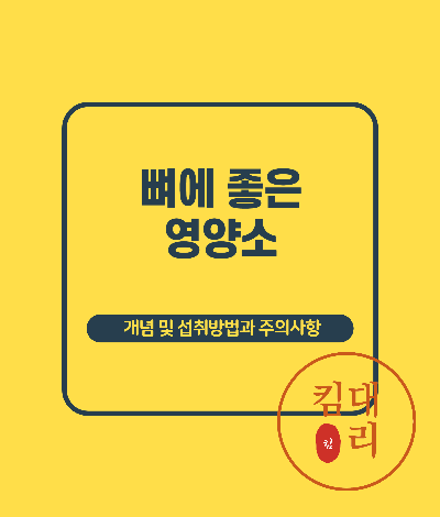 뼈에 좋은 영양소
