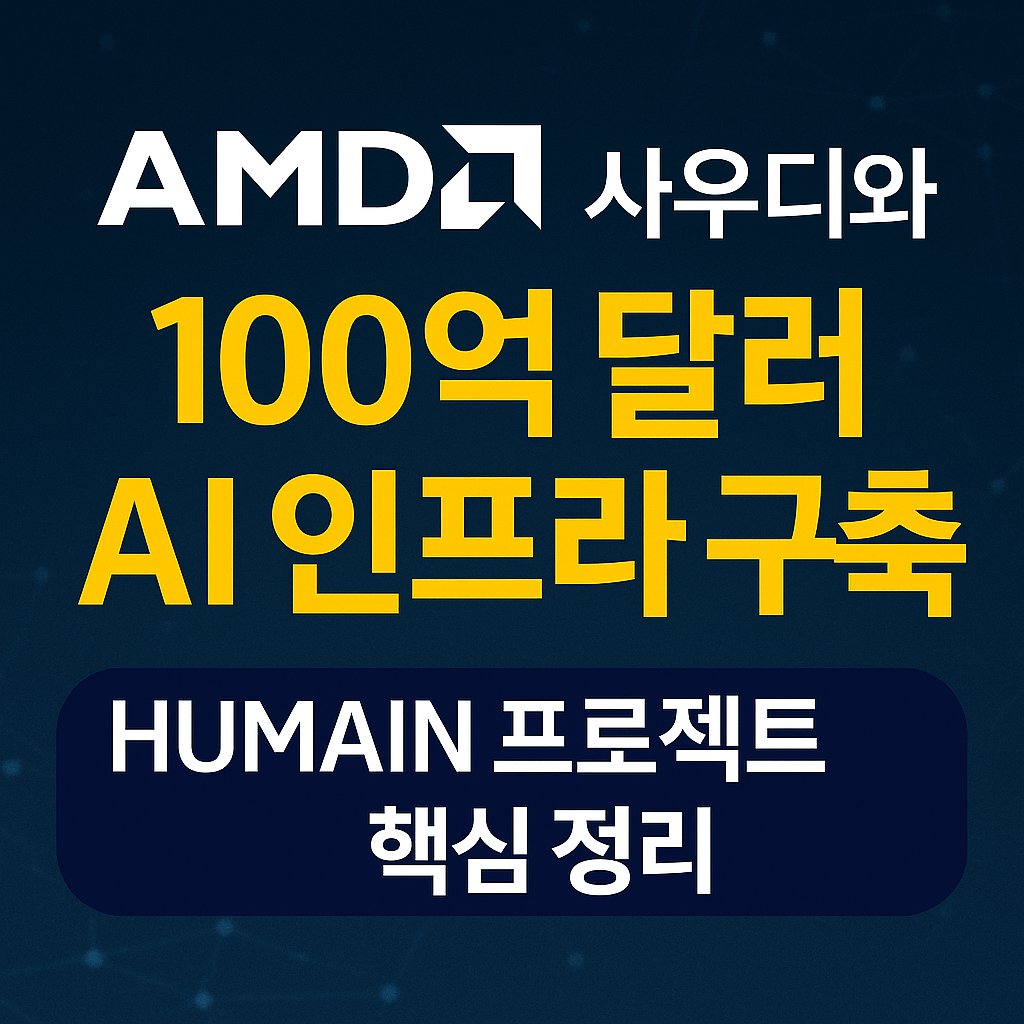 AMD, 사우디와 100억 달러 AI 인프라 구축…HUMAIN 프로젝트 핵심 정리