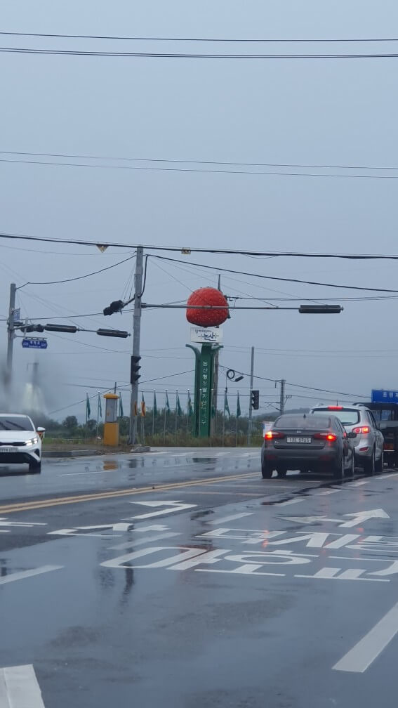 곳곳에 설치된 딸기 조형물2