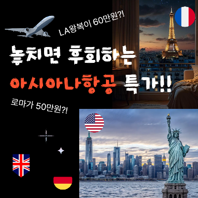 아시아나항공 땡처리 항공권 특가 판매
