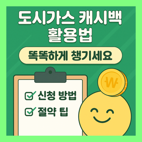 도시가스 캐시백 받는 방법