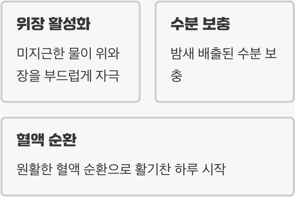 모두에게 보약인 줄 알았던 아침의 물 한 잔
