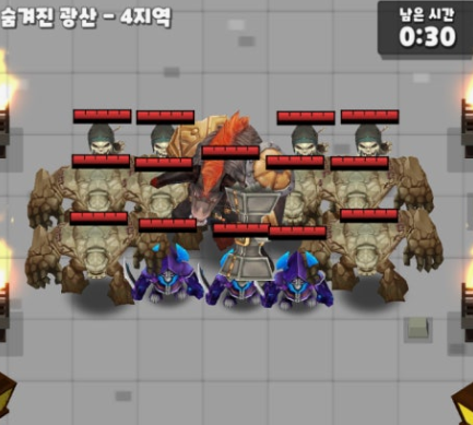 컴바인월드 게임 화면
