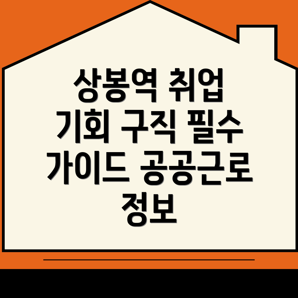 상봉역 구인구직