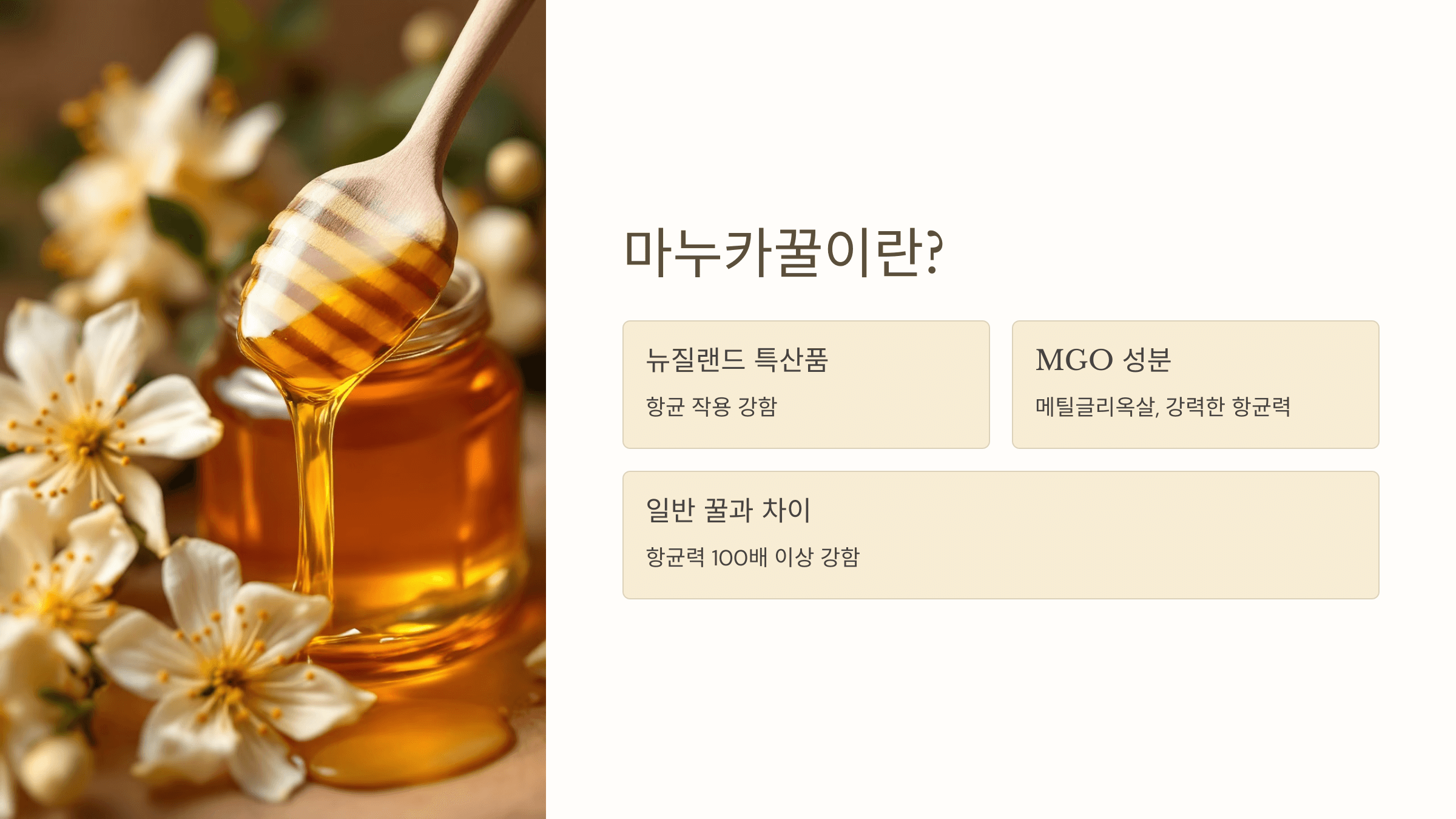 마누카꿀 사진입니다.