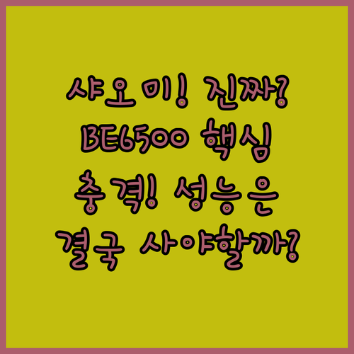 최신 리뷰로 파헤친 샤오미 BE650..