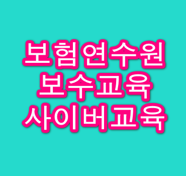 보수교육-사이버교육