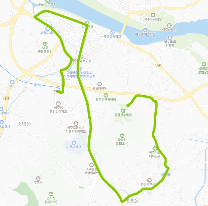 여주-915번-버스-노선-지도