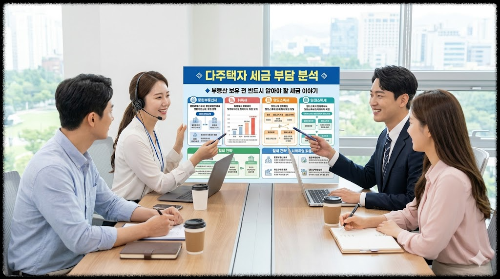 다주택자 세금 부담 분석, 부동산 보유 전 반드시 알아야 할 세금 이야기