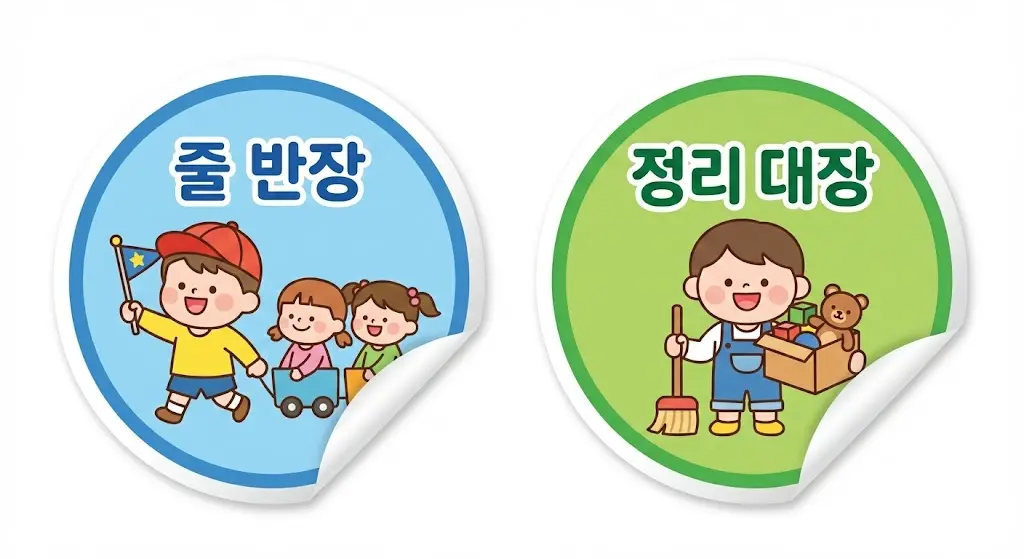 AI 활용 말하기 순서판 및 역할 배지 제작