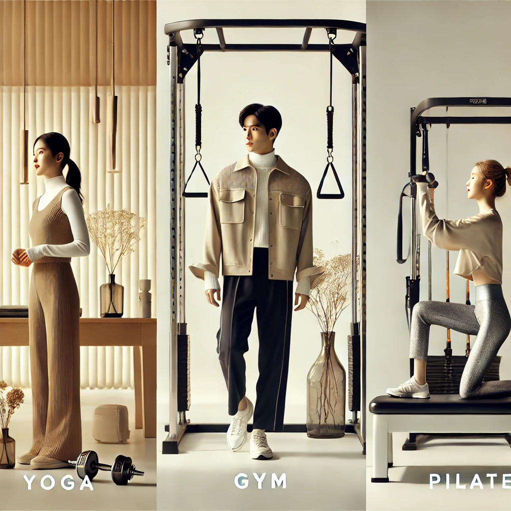 2025 대학생 운동 트렌드 (요가, 헬스, 필라테스), 2025 College Student Exercise Trends (Yoga, Fitness, Pilates)