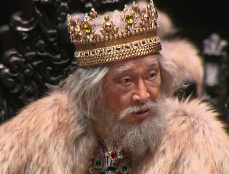 무대에서 빛난 리어왕