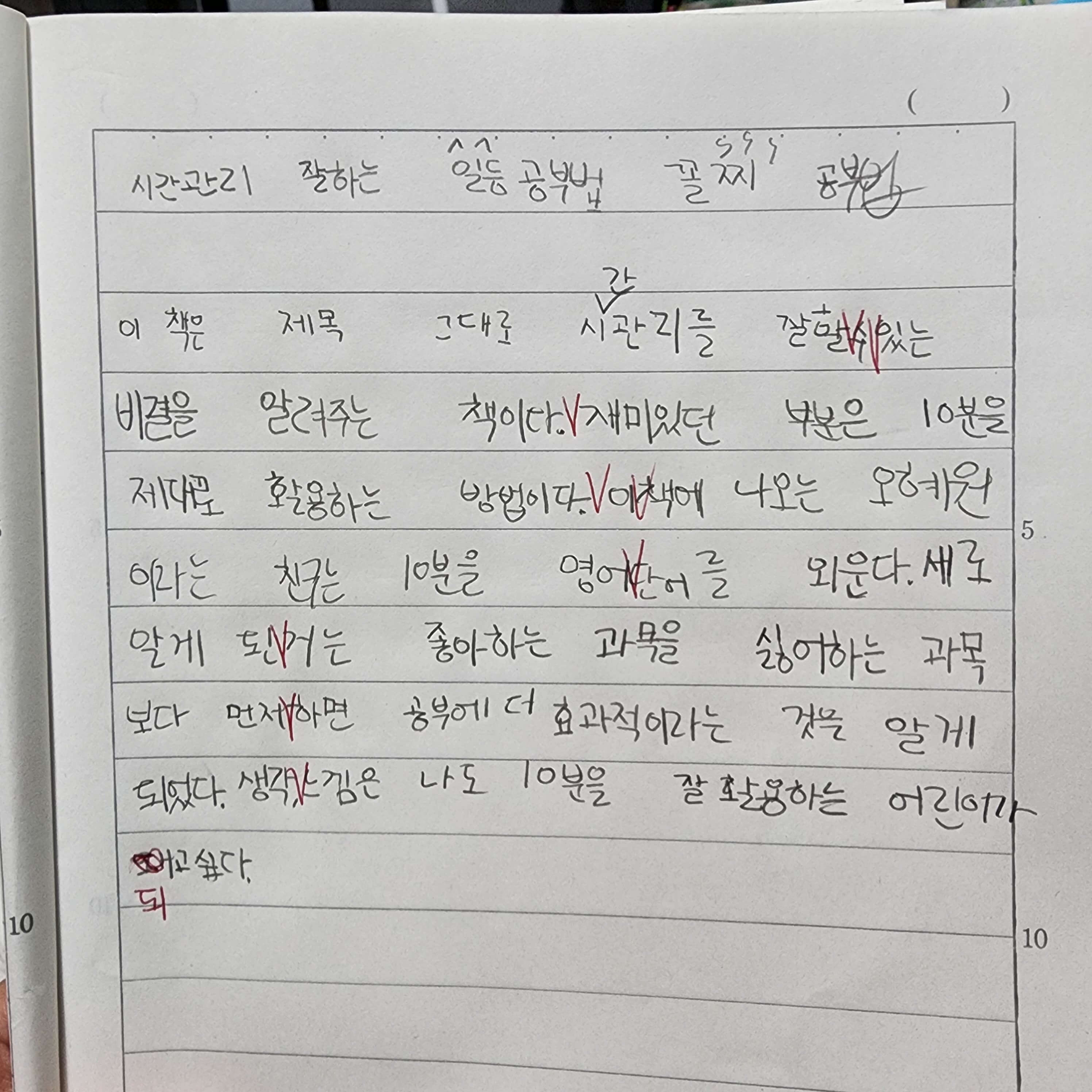시간관리_잘하는_일등공부법_독서감상문