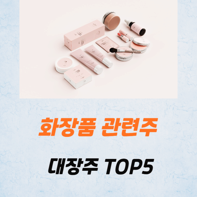 화장품 관련주 대장주 TOP5 : 한한령 해제