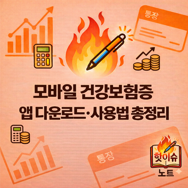 모바일 건강보험증 앱 다운로드&middot;사용법 총정리