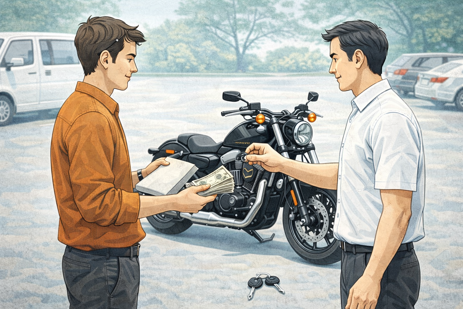중고 오토바이 거래 서류 완벽 가이드: 서류 3장부터 행정 절차까지