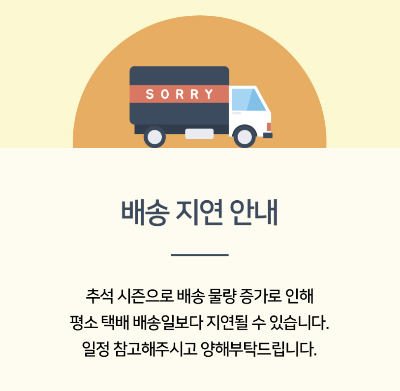 배송지연 안내 이미지