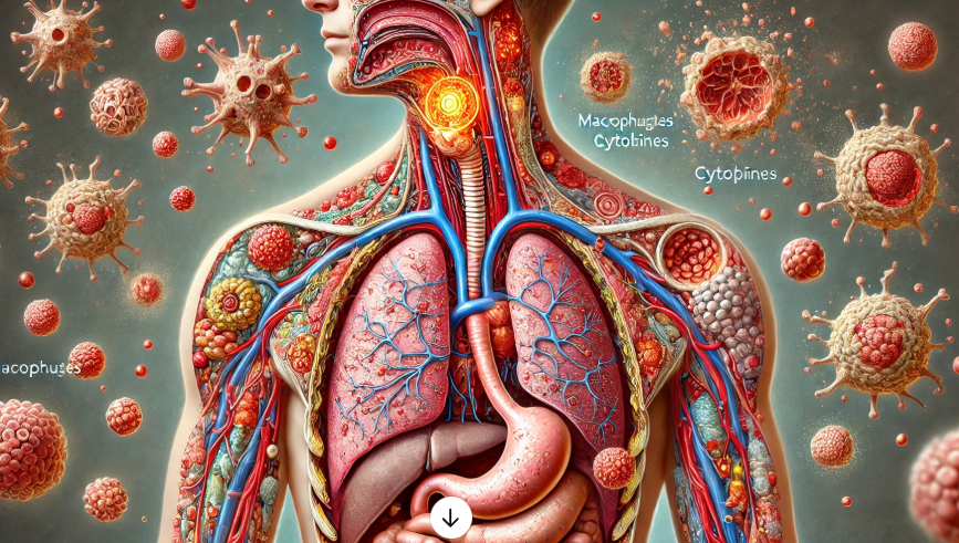 몸속 염증과 관련된 그림