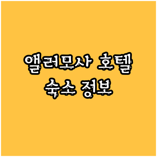 앨러모사 호텔 선택 가이드 인기 숙소