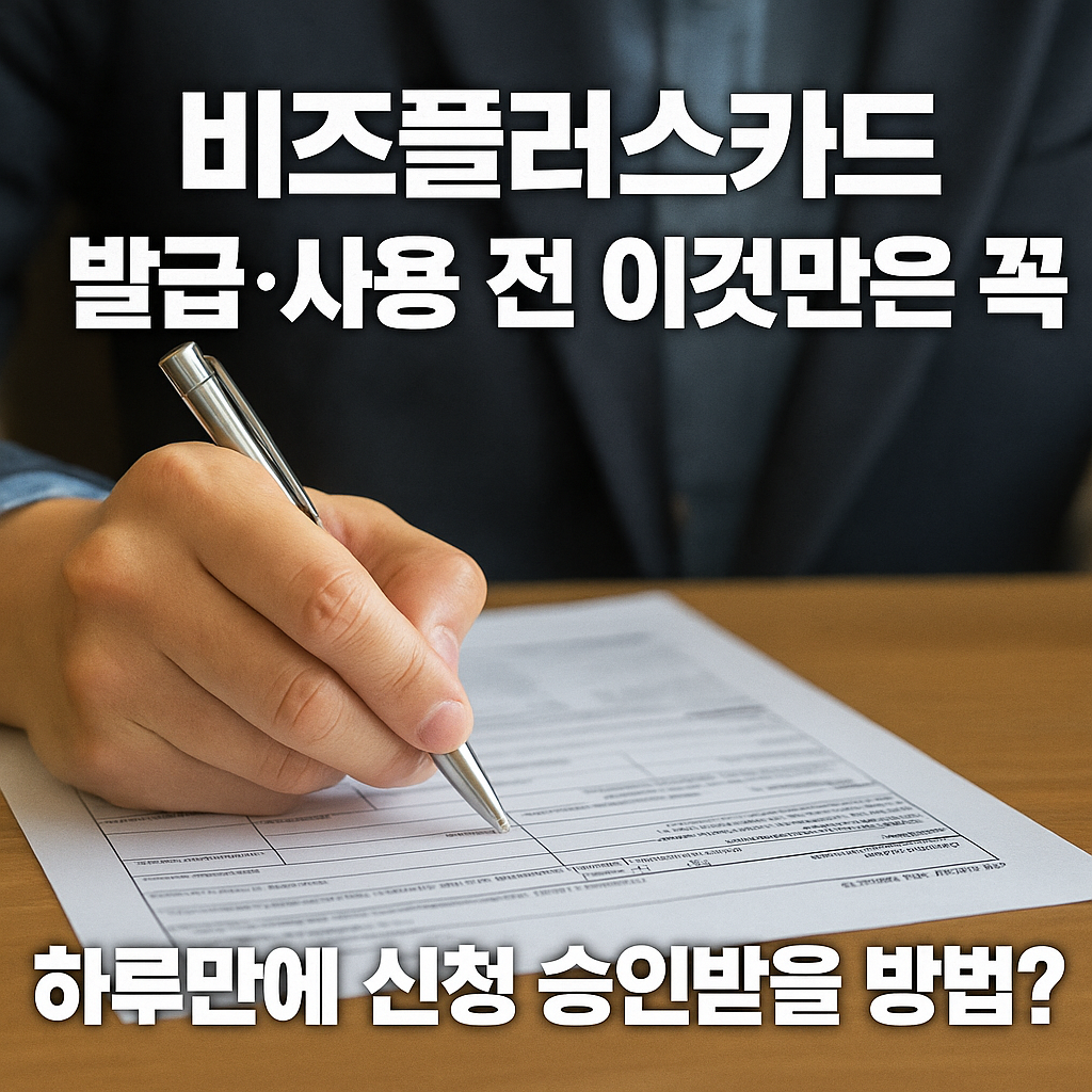 비즈플러스카드 완전정복! 신청조건부터 사용처까지 2025 최신 총정리