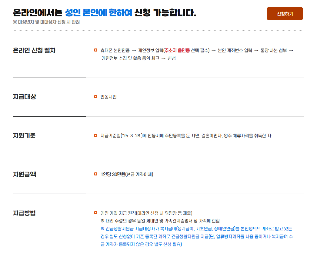 긴급생활지원금