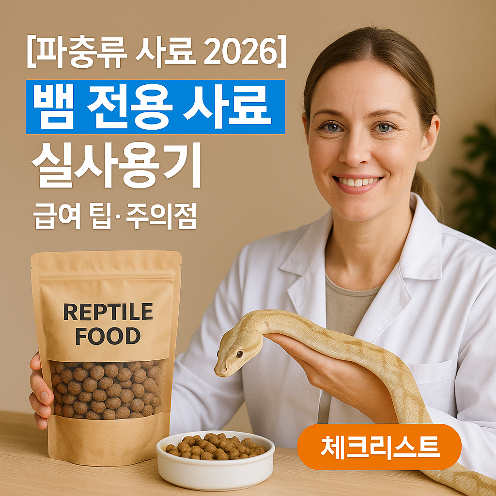 [파충류 사료 2026] 뱀 전용 사료 실사용기 ｜ 급여 팁·주의점