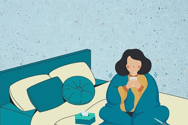 감기 증상 여자