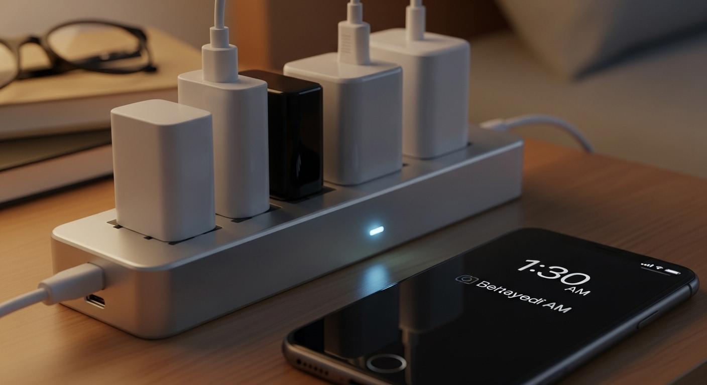 야간 충전 멀티탭 1달 사용 후기