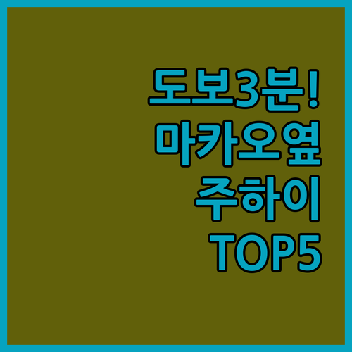 마카오 국경이 도보 3분 거리라고? ..