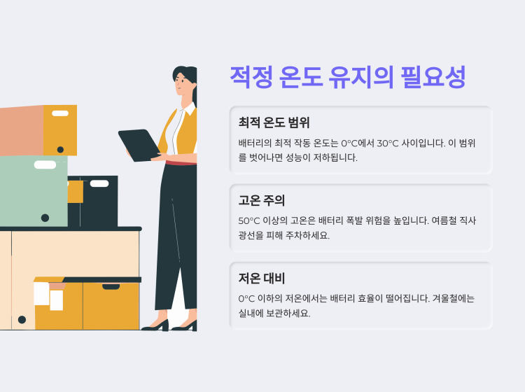 적정 온도 유지