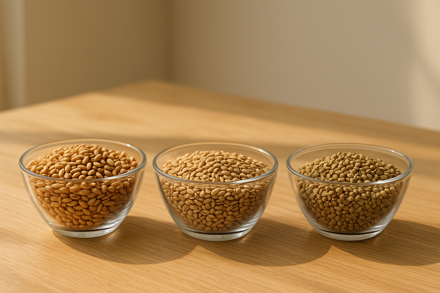 밀 보리 메밀의 곡물사진