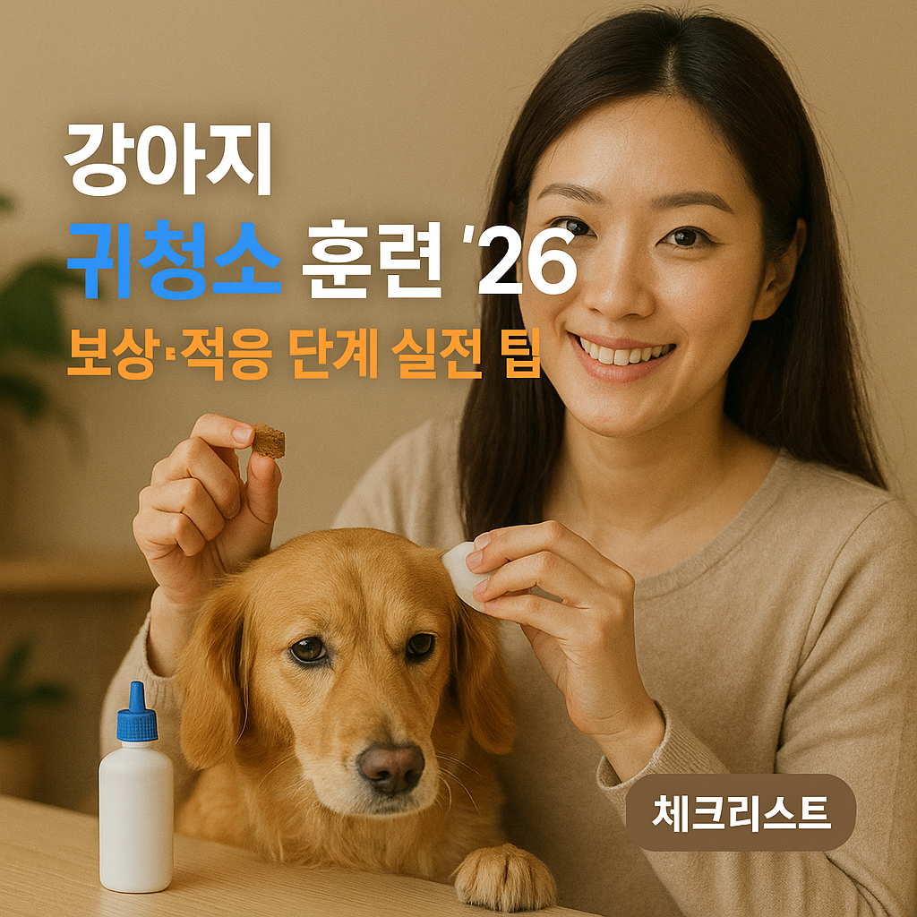 강아지 귀청소 훈련 ’26 | 보상·적응 단계 실전 팁