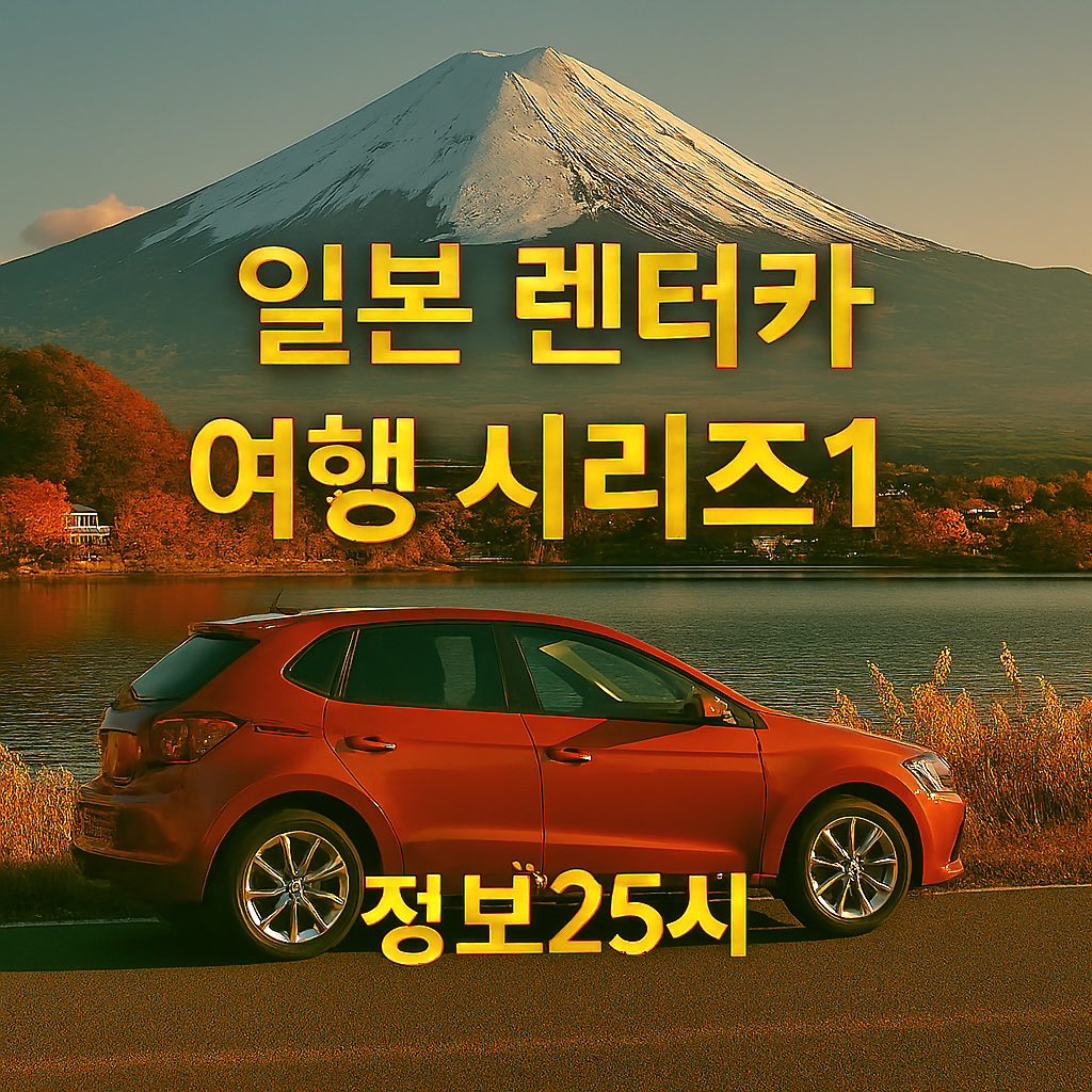 후지산을 배경으로 한 일본 렌터카 여행 시리즈 1 소개