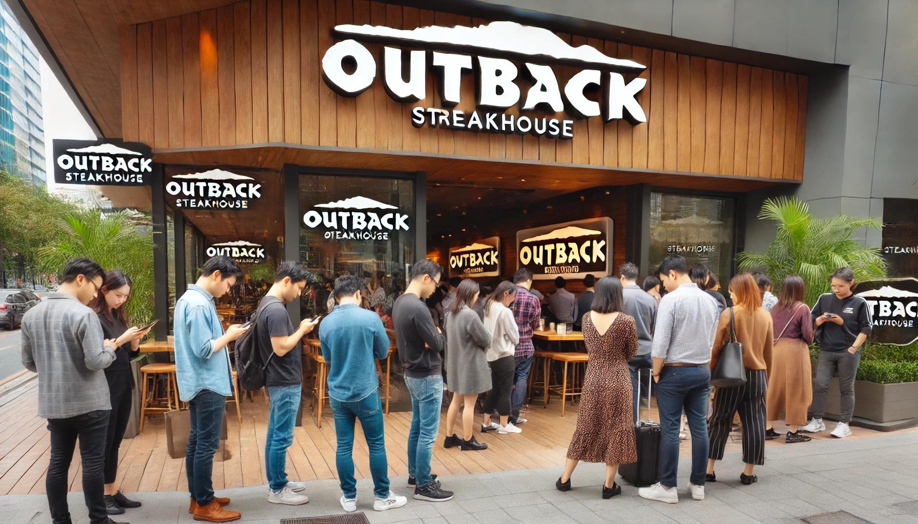 아웃백 런치 주말 웨이팅