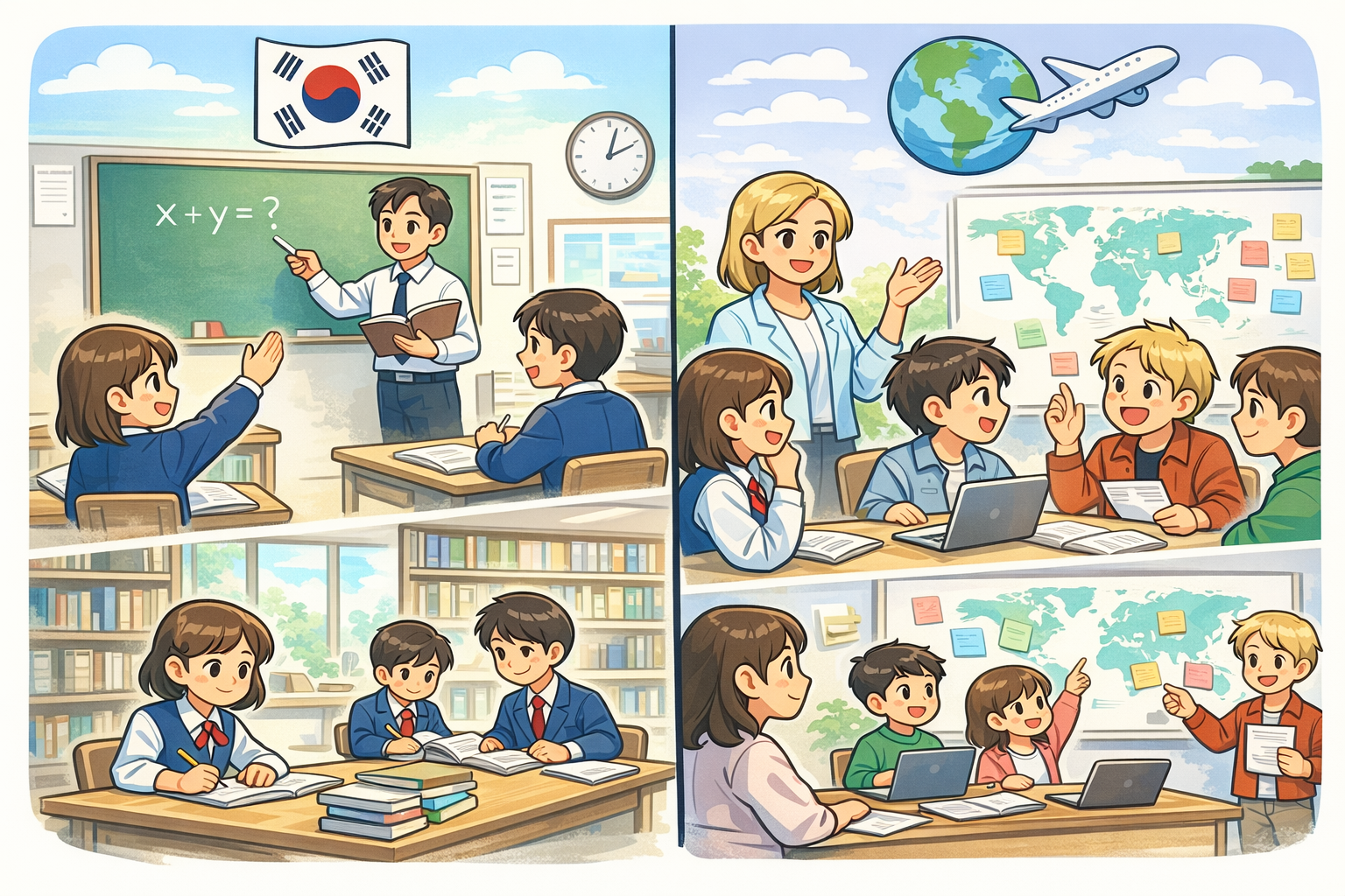 한국 vs 해외 교육 시스템