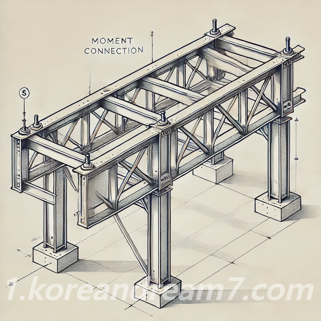 철골 모멘트 접합(Moment Connection) 장단점과 시공방법
