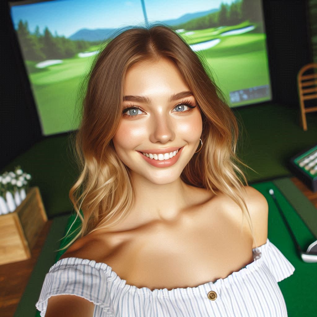 스크린골프장 배경