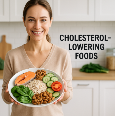 콜레스테롤을 낮추는 것에 대한 사진