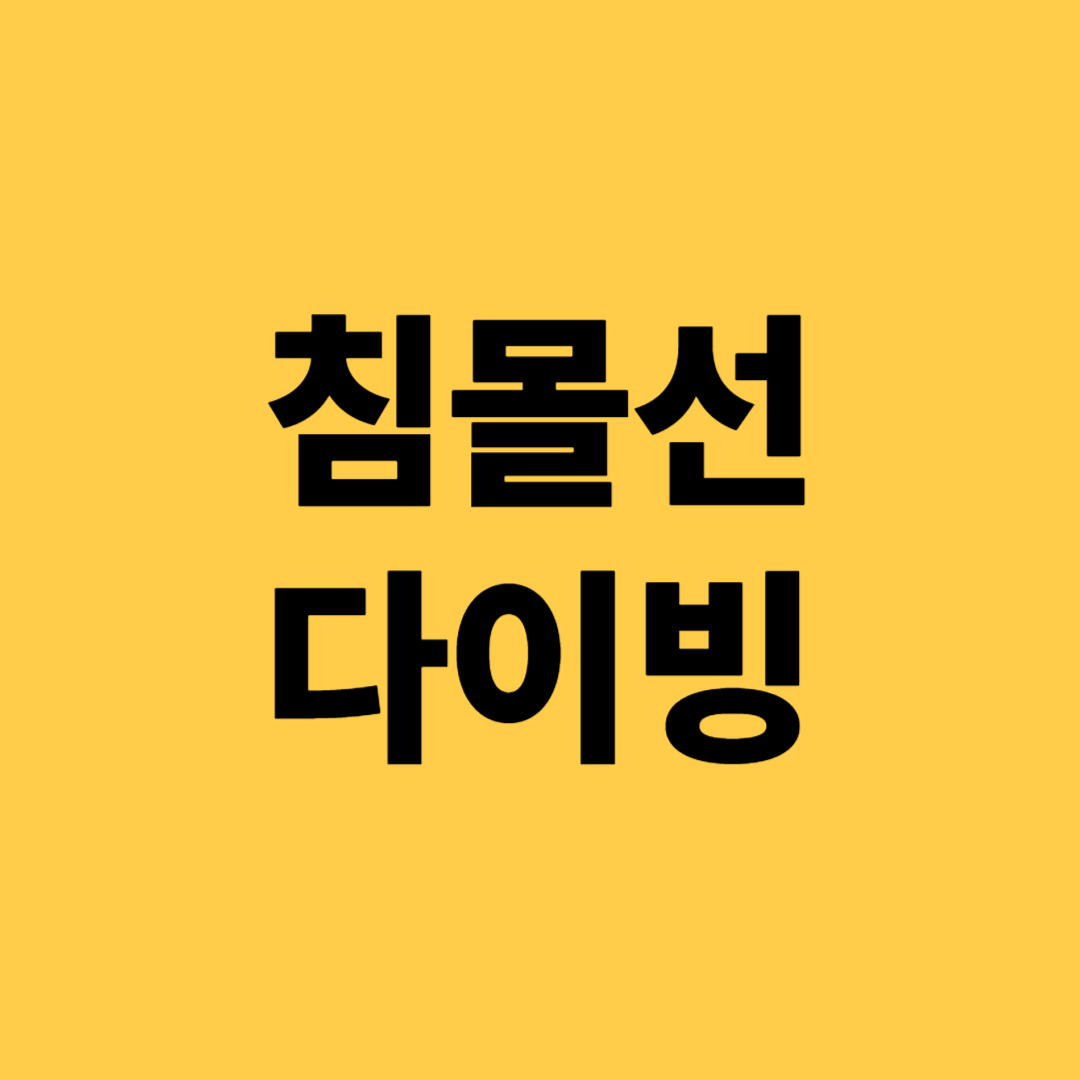 침몰선 다이빙 스페셜티